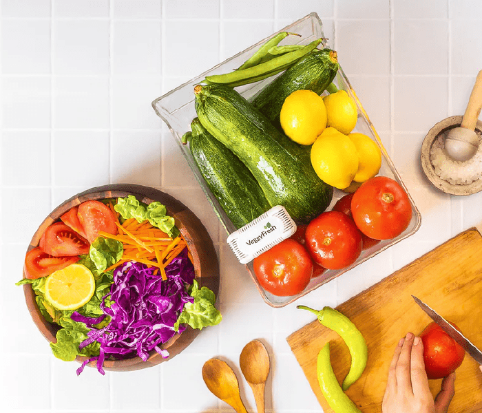 Frutas y verduras conservadas con VeggyFresh